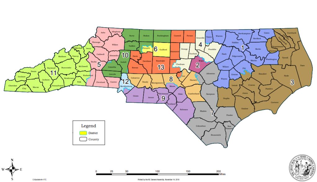 New N C Congressional Districts Approved By State House Of